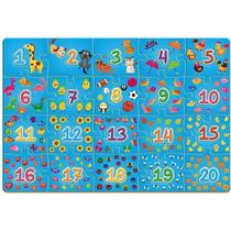 QUEBRA-CABECA Madeira Contando do 1 AO 20 40PCS QUEBRA-CABECA Madeira Contando do 1 AO 20 40PCS