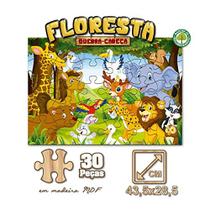 Quebra-Cabeca Madeira Floresta 30 Pecas