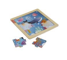 Quebra-cabeça Madeira Fundo do Mar Orig Fisher Price HXV17