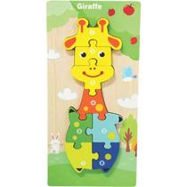 QUEBRA-CABECA Madeira Girafa 1 Base 8 Pecas QUEBRA-CABECA Madeira Girafa 1 Base 8 Pecas