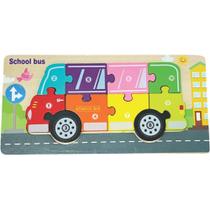 QUEBRA-CABECA Madeira Onibus 1 Base 10 Pecas