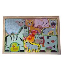 Quebra-Cabeça Madeira Para Encaixar - ToyKing TKAB8795conex