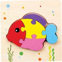 QUEBRA-CABEÇA Madeira Peixe RF8 Sortido em MDF para +3 ANOS