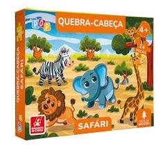 Quebra-Cabeca Madeira Safari 24Pcs