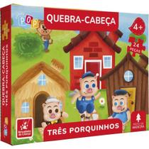 QUEBRA-CABECA Madeira TRES Porquinhos 24PCS