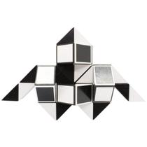 Quebra-cabeça Magic Snake Cube Twist Mipartebo 48 cunhas pretas Quebra-cabeça Magic Snake Cube Twist Mipartebo 48 cunhas pretas
