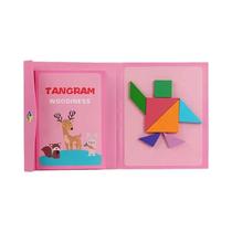 Quebra-cabeça Magnético 3d De Madeira Educacional Infantil Tangram Board Montessori Games