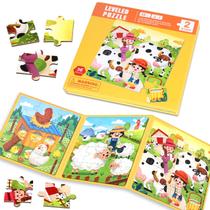 Quebra-cabeça magnético EREBADI 3 em 1 Kids Fun Farm para crianças de 1 a 8 Quebra-cabeça magnético EREBADI 3 em 1 Kids Fun Farm para crianças de 1 a 8