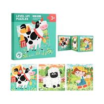 Quebra-Cabeça Magnético Para Crianças, Jogo Educativo De Aprendizagem Precoce Com Animais, Frutas E