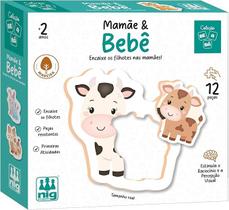 Quebra cabeça Mamãe e Bebê BE a BA 12Pçs 0413