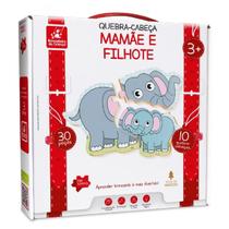 Quebra cabeça mamãe e filhote com 30 peças - brincadeira de criança - 2105