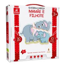 Quebra-Cabeça Mamãe e Fillhote Brinquedo Educativo Quebra-Cabeça Mamãe e Fillhote Brinquedo Educativo