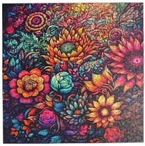 Quebra-cabeça Mandala Floral Quebra-cabeça Mandala Floral