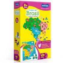 Quebra cabeca mapa do brasil 100 pecas toyster