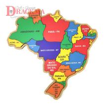 Quebra-Cabeça Mapa do Brasil Brinquedo Educativo Quebra-Cabeça Mapa do Brasil Brinquedo Educativo