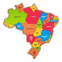 Quebra Cabeça Mapa Do Brasil Cidades Capital Montar Newart