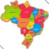 Quebra-cabeça mapa do brasil g mdf 2,5mm - liz
