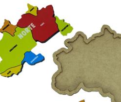 Quebra-cabeça Mapa do Brasil Regiões