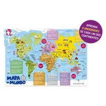 Quebra Cabeça Mapa Do Mundo 200 Peças Toyster