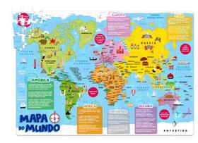 Quebra Cabeça - Mapa do Mundo 200pçs Quebra Cabeça - Mapa do Mundo 200pçs