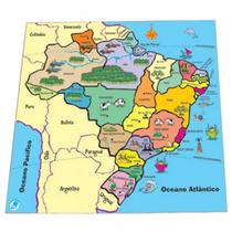 Quebra cabeça mapa estados - simque - 259
