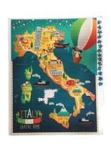Quebra cabeça mapa ilustração da Itália 78 x 78cm - 676 pçs