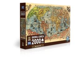 Quebra-cabeça Mapa Mundi 1.565 - 2000 Peças - Toyster