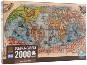 Quebra Cabeça Mapa Mundi 1565 2000 Peças Toyster 3235 Quebra Cabeça Mapa Mundi 1565 2000 Peças Toyster 3235