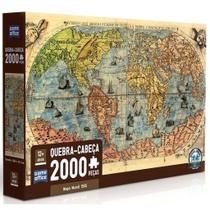 Quebra Cabeça Mapa Mundi Século XVI 2000 Peças Toyster