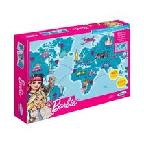 Quebra-Cabeça Mapa-Mundi Travel Barbie Xalingo - 2316.5