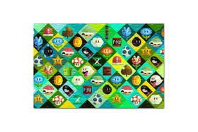 Quebra Cabeca Mario Com Caixa Personalizado 48 Peças