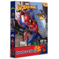 Quebra Cabeça Marvel Homem Aranha 100 Peças Toyster