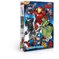 Quebra cabeça marvel os vingadores 100 peças - toyster 8035