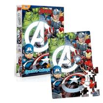 Quebra-Cabeça Marvel Os Vingadores 60 Peças: Monte os heróis e a ação!