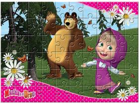 Quebra Cabeça Masha e o Urso 60 Peças - Estrela