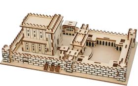 Quebra-cabeça MASORET de madeira 3D para o templo de Jerusalém KIT UK77547