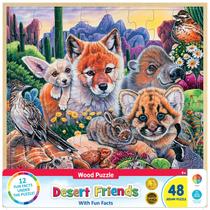 Quebra-cabeça Masterpieces Desert Friends 48 peças para crianças Quebra-cabeça Masterpieces Desert Friends 48 peças para crianças