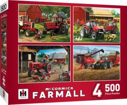 Quebra-cabeça MasterPieces Farmall, pacote com 4, 2000 peças Quebra-cabeça MasterPieces Farmall, pacote com 4, 2000 peças