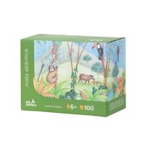 Quebra-Cabeça Mata Atlântica 100 peças, da Araquarela - Brinquedo Educativo, bioma brasileiro de floresta tropical - Cód. QC016 Quebra-Cabeça Mata Atlântica 100 peças, da Araquarela - Brinquedo Educativo, bioma brasileiro de floresta tropical - Cód. QC016