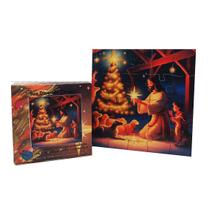 Quebra-cabeça MDF 20 peças O Natal de Jesus