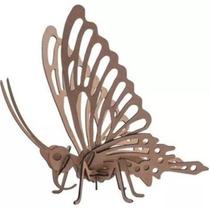 Quebra-Cabeça Mdf 3D Borboleta Pasiani Quebra-Cabeça Mdf 3D Borboleta Pasiani