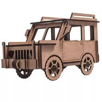 Quebra-Cabeça Mdf 3D Carro Jeep Pasiani