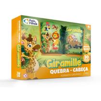 Quebra Cabeça MDF Infantil 30 Peças Giramille Pais e Filhos