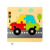 Quebra Cabeca MDF Mini 7 Pecas Toymix Carro 15x15x0,3cm Brinquedo Educativo Pedagogico Quebra Cabeca MDF Mini 7 Pecas Toymix Carro 15x15x0,3cm Brinquedo Educativo Pedagogico
