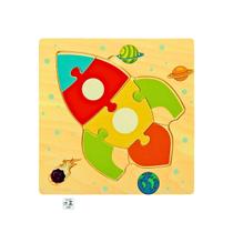 Quebra Cabeca MDF Mini 7 Pecas Toymix Foguete 15x15x0,3cm Brinquedo Educativo Pedagogico Quebra Cabeca MDF Mini 7 Pecas Toymix Foguete 15x15x0,3cm Brinquedo Educativo Pedagogico