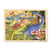 Quebra-cabeça Melissa & Doug Dinosaurs Wooden 24 peças Quebra-cabeça Melissa & Doug Dinosaurs Wooden 24 peças