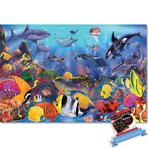 Quebra-cabeça Melissa e Doug Underwater 48 peças + Scratch Art
