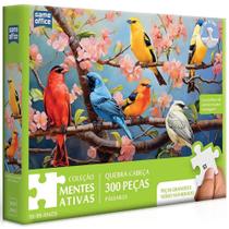 Quebra cabeca mentes ativas passaros na cerejeira 300 pecas toyster