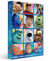 Quebra-Cabeça Metalizado - 100 Peças - Disney - Pixar - 2872