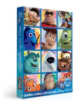 Quebra-cabeça - Metalizado - 100 Peças - Disney - Pixar